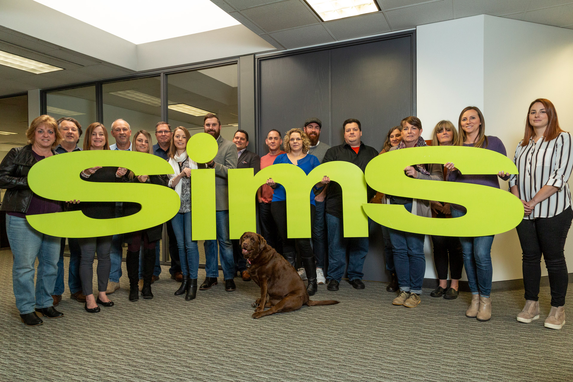 The entire team at Sims Advertising