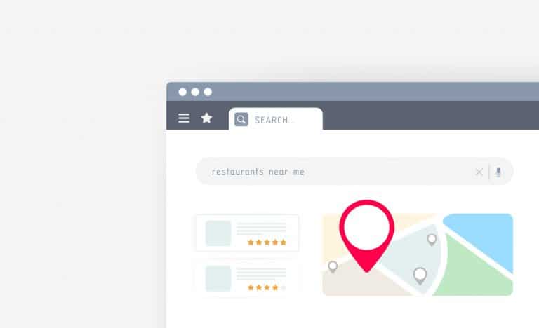 searching for a business on Google