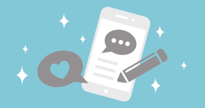 phone with likes and comments